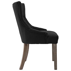 Acheter vidaXL Chaises à manger lot de 6 noir tissu