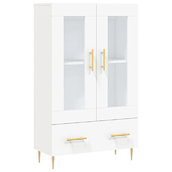 Maison Chic Buffet,Meuble de Rangement,commode pour salon,Cuisine blanc 69,5x31x115 cm bois d'ingénierie -MN62076