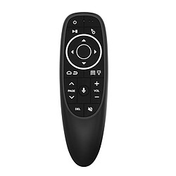 Riffi CP G10s Pro Universal Smart TV Air Mouse - Assistant vocal à distance sans fil/IR, gyroscope et LED noir 