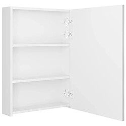 Acheter Helloshop26 Armoire de salle de bain à miroir led 50 x 13 x 70 cm blanc brillant 02_0006581