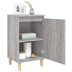 Avis vidaXL Table de chevet sonoma gris 40x35x70 cm bois d'ingénierie