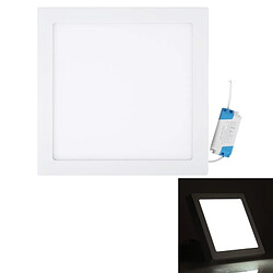 Wewoo Voyant extérieur de la place LED de lumière blanche 24W avec le conducteur de LED, de 30cm 120 SMD 2835 6500K, CA 85-265V