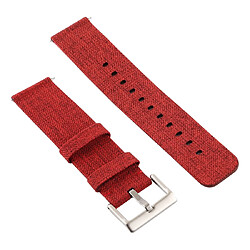 Wewoo Bracelet pour montre connectée Dragonne en toile mode simple Fitbit Versa / 2 orange foncé