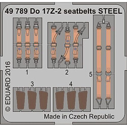 Do 17Z-2 seatbelts STEEL for ICM - 1:48e - Eduard Accessories