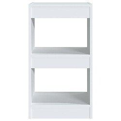 Avis Maison Chic Armoire de livres - Bibliothèque - Séparateur de pièce Blanc 40x30x72 cm -GKD31520