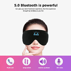 Acheter GUPBOO YR-04 Casque stéréo sans fil Compatible Bluetooth 5.0 3D Casque de sommeil doux Masque de sommeil Casque de musique