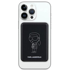 Riffi Karl Lagerfeld 15W Fast 5000mAh 1x USB-C Power Bank with MagSafe Ikonik series Black