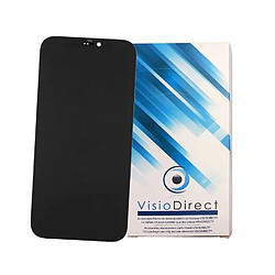 Visiodirect Ecran complet compatible avec Iphone 12 taille 6.1" bleu Vitre tactile + ecran LCD 