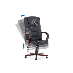 Acheter Beliani Fauteuil massant Noir DIAMOND