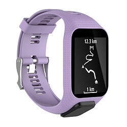 Wewoo Bracelet pour montre connectée Dragonne Sport en silicone Tomtom Runner 2/3 Series Violet 