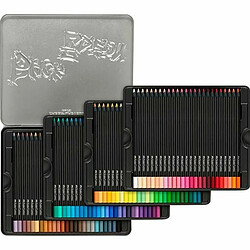 Crayons de couleur Faber-Castell Black Edition étui métallique 100 Pièces Multicouleur