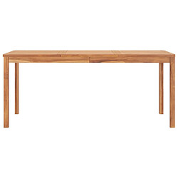 vidaXL Table à dîner de jardin 180x90x77 cm Bois de teck solide