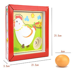 Universal Poulet pousse poulet animaux puzzle multicouches bébés jouets en bois maternelle Montessori éducation précoce jouets puzzle en bois Nouveau |