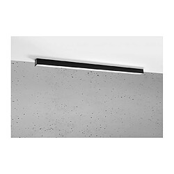 Luminaire Center Suspension Pinne Aluminium Noir 1 ampoule 150cm