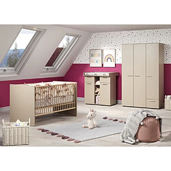 TRENDTEAM Chambre bébé Trio : Lit 70 x 140 cm + Armoire + Commode a langer CLEVER - Cappuccino - TREND TEAM Type de produit : CHAMBRE COMPLETE BEBE - Chambre bébé Trio : Lit 70 x 140 cm + Armoire + Commode a langer CLEVER - Cappuccino - TREND TEAM