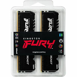 Avis Mémoire Kingston FURY Beast RGB 32 Go (2 x 16 Go) DDR4 2666 MHz CL16