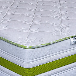 Avis LUXURY LITERIE Matelas 90x190 cm, Rêverie, 30cm, mémoire de forme, indépendance du couchage, face été/hiver