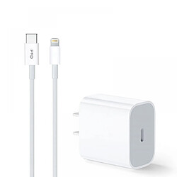 General Chargeur iPhone 0,9 m 1 lot de 1 chargeur iPhone 13 14 charge rapide avec câble USB C vers Lightning, 20 W PD USB C chargeur bloc long chargeur iPhone compatible avec iPhone 14/13/12/11(3 pieds)