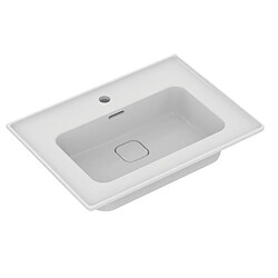 Ideal Standard - Lavabo-plan percé 1 trou 64 x 46 cm Blanc - STRADA II 