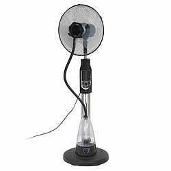 Paris Prix Ventilateur Brumisateur Télécommande 130cm Noir