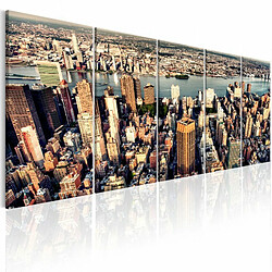 Paris Prix Tableau Imprimé Flight Over New York 80 x 200 cm 