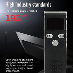 Avis Dictaphone HD Mini Enregistreur Vocal Réduction De Bruit 4GB Noir YONIS