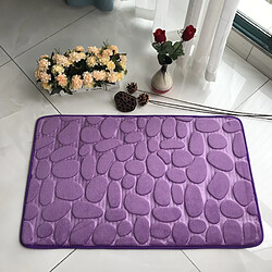 LUUCOZK Tapis de bain antidérapants absorbants à séchage rapide pour salle de bain - Violet-50x80cm