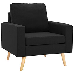 Maison Chic Fauteuil Relax pour salon | Fauteuil Noir Tissu -GKD31496