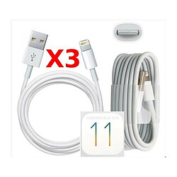 Little Boutik X3 Cable Usb pour Iphone 6 6S 6Plus 6SPlus PACK X3 Couleur 