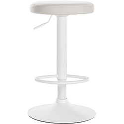 Avis Non Tabouret de bar Ponte simili cuir blanc