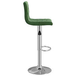 Acheter vidaXL Tabourets de bar lot de 2 vert foncé velours