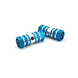 vhbw Repose-pieds Cale-pieds Axle Pegs Stunt Pegs bleu our vélo, BMX, Bike 