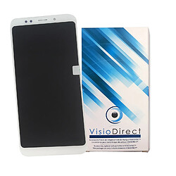 Visiodirect® Ecran pour Xiaomi Redmi 5 Plus blanc 5.99" vitre tactile + LCD 