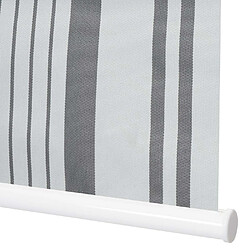 Decoshop26 Store enrouleur de fenêtre occultant protection solaire store à tirage latéral 50x160cm opaque gris blanc 04_0004422