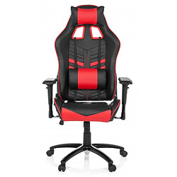 Chaise gaming / Chaise de bureau LEAGUE PRO simili cuir noir / rouge hjh OFFICE