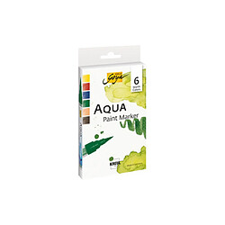 KREUL Stylo pinceau Aqua Paint SOLO Goya Warm Colors,set de6 ()