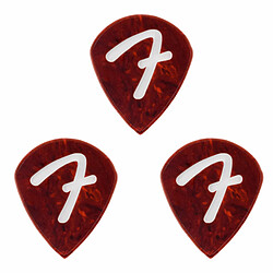 F Grip 551 Picks, Shell, Lot de 3 Fender 