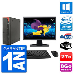 PC Fujitsu E520 DT Ecran 19" Intel G3220 RAM 8Go Disque Dur 2To Windows 10 Wifi · Occasion 