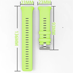 Wewoo Bracelet pour montre connectée Polar Vantage V Silicone Smart Watch de remplacement Vert pas cher