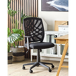 Beliani Chaise de bureau Noir BONNY