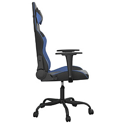 Acheter Maison Chic Chaise Gaming | Chaise de jeu Ergonomique | Chaises de Bureau Noir et bleu Similicuir -GKD88674