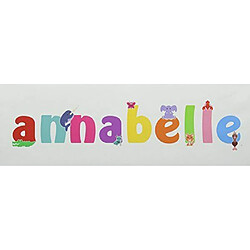 Feel Good Art Toile décorative Galerie enveloppé avec panneau avant massif rectangle motif Illustrations et personnalisé avec nom de Girl 15x 42x 4cm, petit, Annabelle