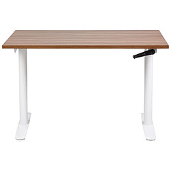 Acheter Beliani Table à hauteur ajustable Manuel 120 x 72 cm Bois foncé DESTINAS