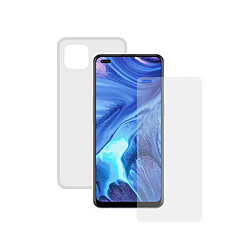 Uknow Film Protecteur en Verre Trempé pour Téléphone Portable + Étui pour Téléphone Portable Oppo Reno 4Z Contact Transparent 