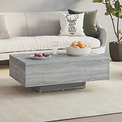 vidaXL Table basse Sonoma gris 85x55x31 cm Bois d'ingénierie