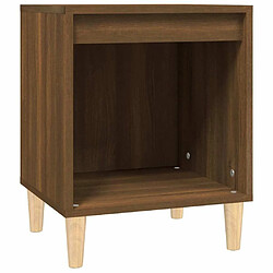 Maison Chic Table de chevet Table de Nuit Meuble de Rangement Chêne marron 40x35x50 cm