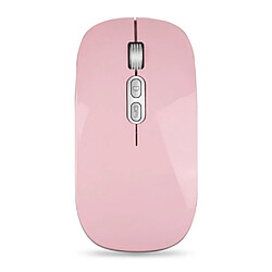 Universal Souris sans fil Souris Bluetooth Souris USB Souris d'ordinateur sans fil veine rechargeable Bluetooth 5.0 Souris ergonomique pour PC portable(Rose) 