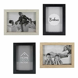 The Home Deco Factory Cadres photos en bois (Lot de 4).