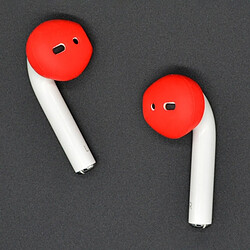 Avis Wewoo Anti poussière 2 PCS sans fil écouteurs en silicone oreillette Bluetooth Casques pour Apple AirPods (Rouge)