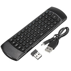 Universal X6 2.4g sans fil mini double clavier à télécommande d'apprentissage de souris aérien